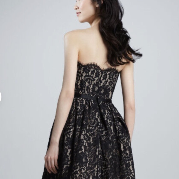 EUC Neiman Marcus Strapless Robert Rodriquez Lace Party Dress Size 4 - Picture 8 of 8
